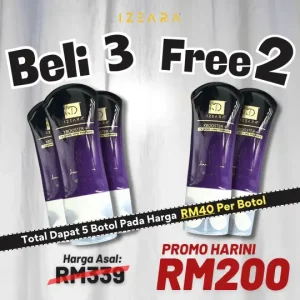 Pre-Order July 2025 - Buy 3 + Free 2 - RM200 (5 Botol)